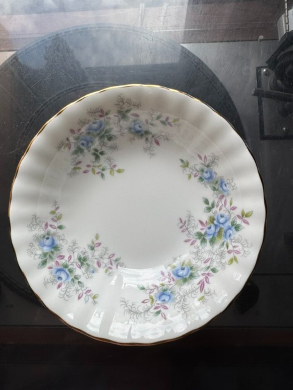 Royal Albert Blue Blossom Fruit Nappie Bowls – Set of 6 – Bone China